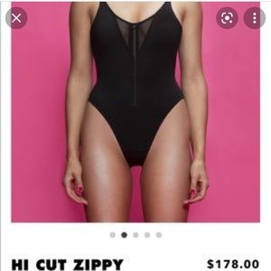 TA3 high cut zippy one piece swimsuit